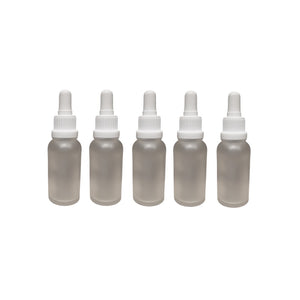 30ml Frosted Glass Droppers (5pk)